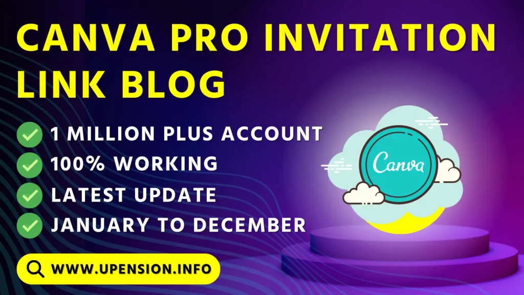 Canva Pro Invitation Link Blog