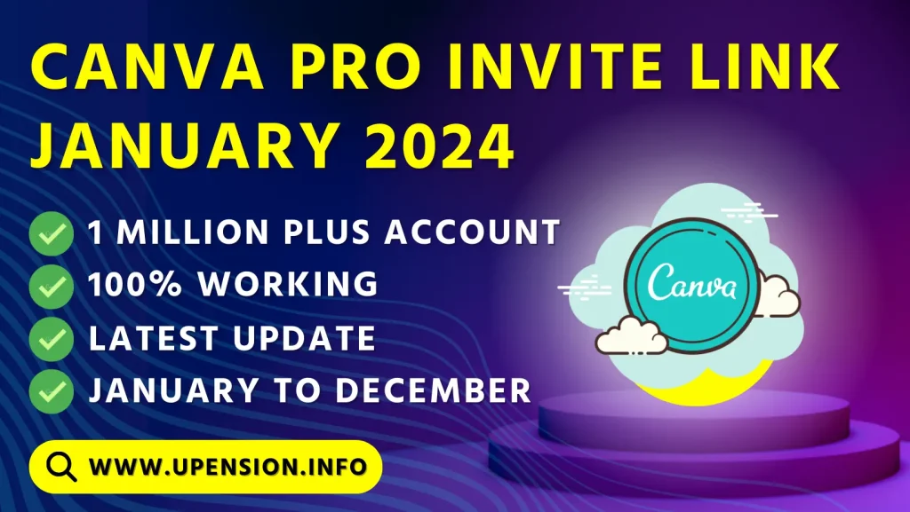 Canva Pro Invite Link January 2024 (100% Working) Just Now!