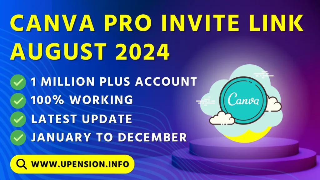 Canva pro invite link August 2024