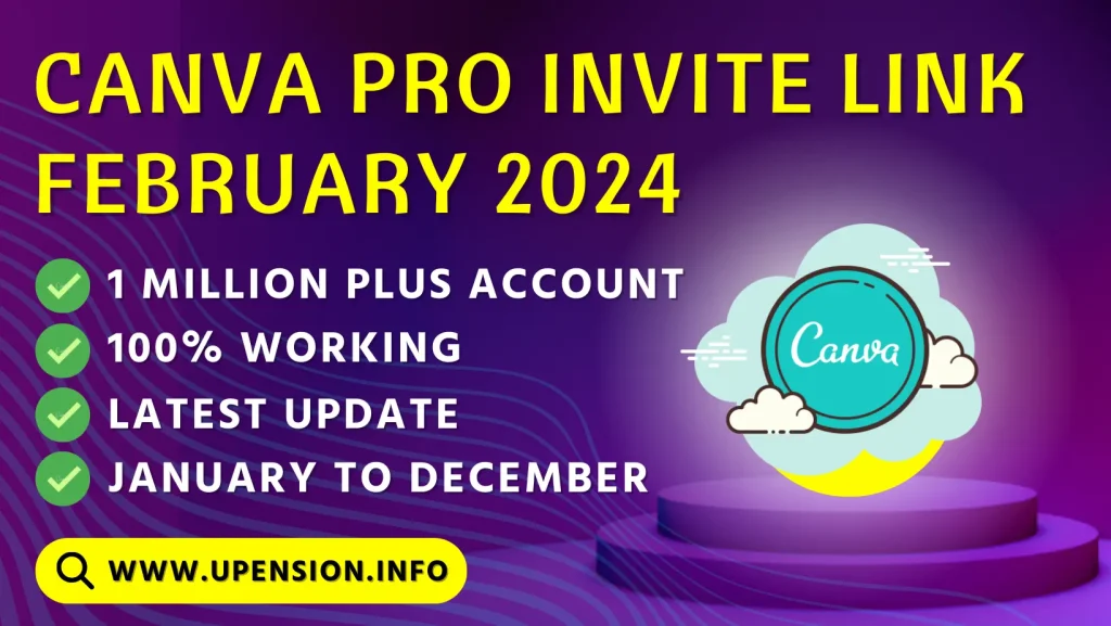 Canva pro invite link February 2024