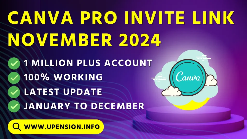 Canva pro invite link November 2024