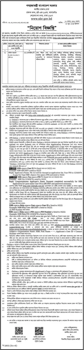 NBR Job Circular 2024